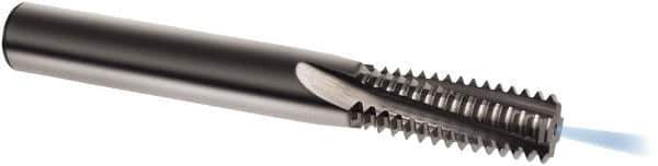 Guhring - 7/16-20 UNF, 0.3701" Cutting Diam, 3 Flute, Solid Carbide Helical Flute Thread Mill - Internal Thread, 24.8mm LOC, 74mm OAL, 10mm Shank Diam - Exact Tool & Supply