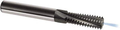 Guhring - 5/8-18 UNF, 1/2" Cutting Diam, 4 Flute, Solid Carbide Helical Flute Thread Mill - Internal Thread, 33.2mm LOC, 90mm OAL, 14mm Shank Diam - Exact Tool & Supply