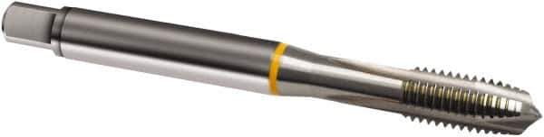Guhring - M1.7x0.35 Metric, 2 Flute, Bright Finish, Cobalt Spiral Point Tap - Plug Chamfer, Right Hand Thread, 40mm OAL, 6H Class of Fit, Series 803 - Exact Tool & Supply