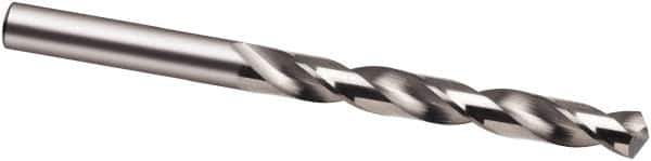 Guhring - 19/64" 118° Solid Carbide Jobber Drill - Bright Finish, Right Hand Cut, Spiral Flute, 117mm OAL, Faceted Point - Exact Tool & Supply
