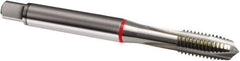 Guhring - M2.5x0.45 Metric, 3 Flute, Bright Finish, Cobalt Spiral Point Tap - Plug Chamfer, Right Hand Thread, 50mm OAL, 6H Class of Fit, Series 804 - Exact Tool & Supply