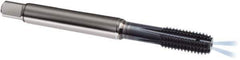 Guhring - M5x0.80 Metric 6HX D7/D8 Thread Limit Modified Bottoming Thread Forming Tap - Powdered Metal High Speed Steel, AlCrN Finish, 70mm OAL, Series 1717 - Exact Tool & Supply