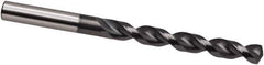 Guhring - 4.2mm 130° Cobalt Jobber Drill - TiCN Finish, Right Hand Cut, Parabolic Flute, 75mm OAL, Cone Relief Point - Exact Tool & Supply