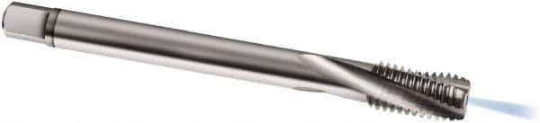 Guhring - M14x1.50 Metric Fine 3 Flute 6H Modified Bottoming Spiral Flute Tap - Solid Carbide, Bright Finish, 100mm OAL, Right Hand Flute, Right Hand Thread, D4/D5, Series 978 - Exact Tool & Supply