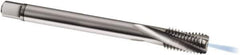 Guhring - M14x1.50 Metric Fine 3 Flute 6H Modified Bottoming Spiral Flute Tap - Solid Carbide, Bright Finish, 100mm OAL, Right Hand Flute, Right Hand Thread, D4/D5, Series 978 - Exact Tool & Supply