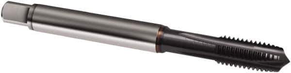 Guhring - 5/16-24 UNF, 4 Flute, TiCN Finish, Powdered Metal Spiral Point Tap - Plug Chamfer, Right Hand Thread, 90mm OAL, 3BX Class of Fit, Series 1060 - Exact Tool & Supply