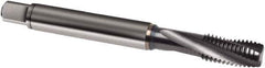 Guhring - 5/8-18 UNF 4 Flute 3BX Modified Bottoming Spiral Flute Tap - Powdered Metal, TiCN Finish, 100mm OAL, Right Hand Flute, Right Hand Thread, H4, Series 1064 - Exact Tool & Supply