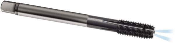 Guhring - M12x1.50 Metric Fine 6HX D8/D9 Thread Limit Modified Bottoming Thread Forming Tap - Solid Carbide, TiAlN Finish, 100mm OAL, Series 1581 - Exact Tool & Supply