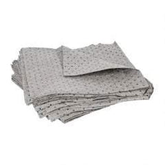 PRO-SAFE - 30 Gal Capacity per Package, Universal Pad - 17" Long x 15" Wide, Gray, Polypropylene - Exact Tool & Supply