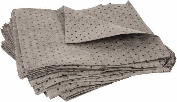 PRO-SAFE - 41 Gal Capacity per Package, Universal Pad - 30" Long x 30" Wide, Gray, Polypropylene - Exact Tool & Supply