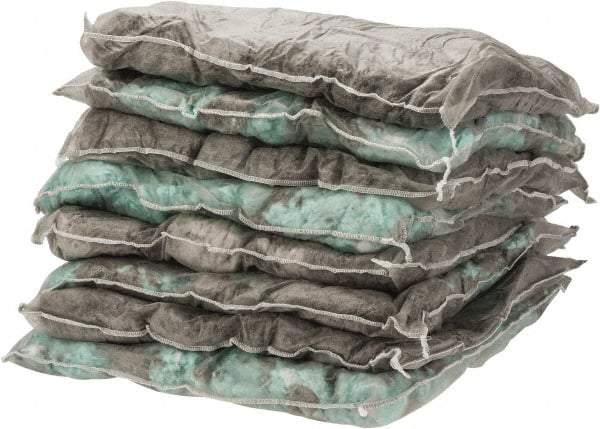 PRO-SAFE - 18 Inch Long x 18 Inch Wide x 2 Inch High, Gray Sorbent Pillow - 28 Gallon Capacity, Universal - Exact Tool & Supply
