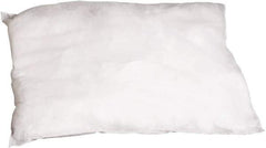 PRO-SAFE - 9 Inch Long x 9 Inch Wide x 2 Inch High, White Sorbent Pillow - 15 Gallon Capacity, Oil Only - Exact Tool & Supply