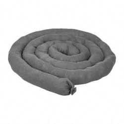 PRO-SAFE - 15 Gal, 12' Long, 3" Diam, Polypropylene Sock - Universal, Gray - Exact Tool & Supply
