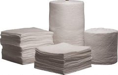 PRO-SAFE - 52 Gal Capacity per Package, Oil Only Roll - 144' Long x 38" Wide, White, Polypropylene - Exact Tool & Supply
