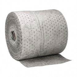 PRO-SAFE - 20 Gal Capacity per Package, Universal Roll - 150' Long x 15" Wide, Gray, Polypropylene - Exact Tool & Supply