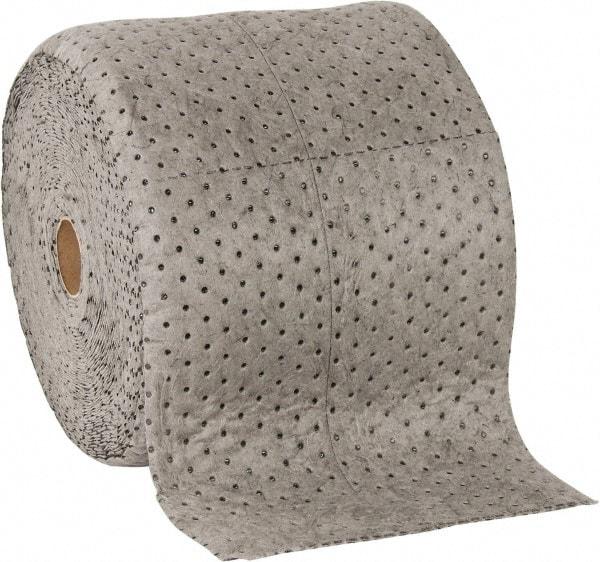 PRO-SAFE - 24 Gal Capacity per Package, Universal Roll - 150' Long x 15" Wide, Gray, Polypropylene - Exact Tool & Supply
