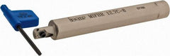 Iscar - MIFH, Internal, Right Hand, 0.492" Max Depth of Cut, Indexable Grooving Tool Holder - MI.R 10.., MI.R 8.. Insert Compatibility, 1/2" Shank Width, 4.03" OAL, Through Coolant - Exact Tool & Supply