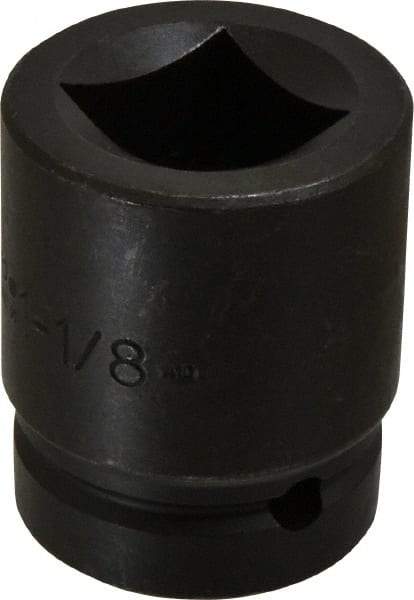 Proto - 1" Drive 1-1/8" Impact Socket - 4 Points, 2-1/2" OAL - Exact Tool & Supply