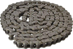 Browning - 5/8" Pitch, ANSI 50, Single Strand Roller Chain - Chain No. 50, 10 Ft. Long, 0.4" Roller Diam, 3/8" Roller Width - Exact Tool & Supply