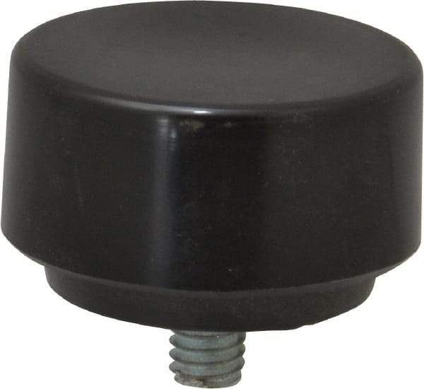 NUPLA - 1-3/4" Face Diam, Grade Hard, Black Soft Face Hammer Tip - 0.7 oz Head, Plastic - Exact Tool & Supply