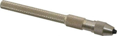 Starrett - 4-1/16" Long, 0.0620" Capacity, Pin Vise - 4-1/16" Long, 0.03" Min Capacity - Exact Tool & Supply