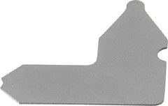 Starrett - 5/64 Inch Radius Gage - Satin Chrome Finish, Stainless Steel - Exact Tool & Supply
