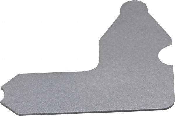 Starrett - 7/64 Inch Radius Gage - Satin Chrome Finish, Stainless Steel - Exact Tool & Supply