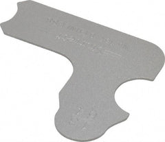 Starrett - 13/64 Inch Radius Gage - Satin Chrome Finish, Stainless Steel - Exact Tool & Supply