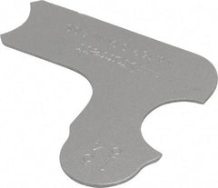 Starrett - 15/64 Inch Radius Gage - Satin Chrome Finish, Stainless Steel - Exact Tool & Supply