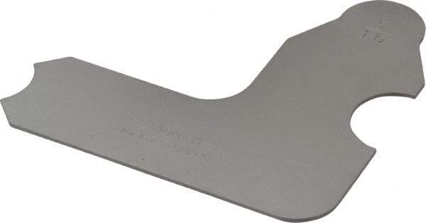 Starrett - 5/16 Inch Radius Gage - Satin Chrome Finish, Stainless Steel - Exact Tool & Supply