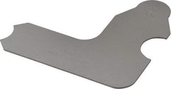 Starrett - 5/16 Inch Radius Gage - Satin Chrome Finish, Stainless Steel - Exact Tool & Supply