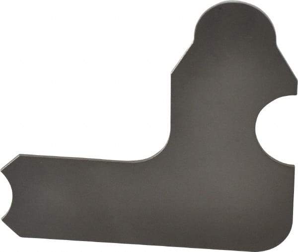 Starrett - 11/32 Inch Radius Gage - Satin Chrome Finish, Stainless Steel - Exact Tool & Supply