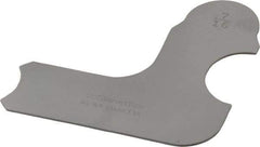 Starrett - 7/16 Inch Radius Gage - Satin Chrome Finish, Stainless Steel - Exact Tool & Supply