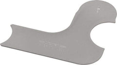 Starrett - 1/2 Inch Radius Gage - Satin Chrome Finish, Stainless Steel - Exact Tool & Supply