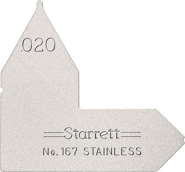 Starrett - Radius Gages Material: Stainless Steel Finish/Coating: Satin Chrome - Exact Tool & Supply