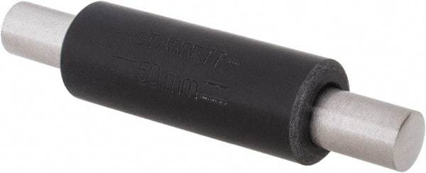Starrett - 50mm Long, Spherical End Micrometer Calibration Standard - Use with Micrometers, Includes Heat Insulating Handle - Exact Tool & Supply