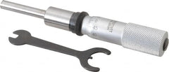 Starrett - 25mm, 5/8 Inch Plain Thimble, 0.2362 Inch Diameter x 1-1/4 Inch Long Spindle, Mechanical Micrometer Head - Exact Tool & Supply