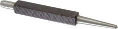 Starrett - 1/8" Center Punch - 4" OAL, Steel - Exact Tool & Supply