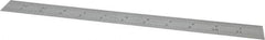 Starrett - 12" Long, 1/64, 1/50, 1/32, 1/10" Graduation, Flexible Steel Rule - 3R Graduation Style, 1" Wide, Silver, Satin Chrome Finish - Exact Tool & Supply