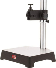 Starrett - Cast Iron (Base), Rectangular Base, Comparator Gage Stand - 13-21/32" High, 10-3/32" Base Length x 9-39/64" Base Width x 2-5/32" Base Height, Includes Holder - Exact Tool & Supply