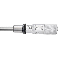 Starrett - 1 Inch, 13/16 Inch Plain Thimble, 0.3 Inch Diameter x 1-1/4 Inch Long Spindle, Mechanical Micrometer Head - Exact Tool & Supply