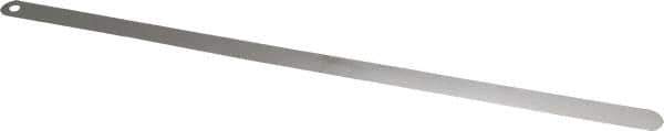 Starrett - 0.03mm Thick x 1/2 Inch Wide x 300mm Leaf Length, Parallel Feeler Gage - Tempered Steel - Exact Tool & Supply