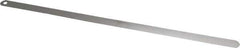 Starrett - 0.03mm Thick x 1/2 Inch Wide x 300mm Leaf Length, Parallel Feeler Gage - Tempered Steel - Exact Tool & Supply