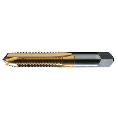 M5x0.8 2 Flute D4 Plug HSS Standard Spiral Point Tap- TiN - Exact Tool & Supply