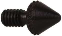 Starrett - #4-48, 1/16" Ball Diam, Steel Tapered Contact Point - 3/16" Contact Point Length, Use with AGD Dial Indicators - Exact Tool & Supply