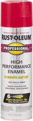 Rust-Oleum - Safety Red, Gloss, Rust Proof Enamel Spray Paint - 14 Sq Ft per Can, 15 oz Container, Use on Multipurpose - Exact Tool & Supply
