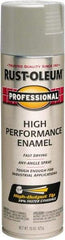 Rust-Oleum - Light Machinery Gray, Gloss, Rust Proof Enamel Spray Paint - 14 Sq Ft per Can, 15 oz Container, Use on Multipurpose - Exact Tool & Supply
