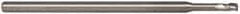 Accupro - 0.09", 0.135" LOC, 1/8" Shank Diam, 2-1/2" OAL, 3 Flute, Solid Carbide Square End Mill - Single End, Uncoated, Spiral Flute, 30° Helix, Centercutting, Series Miniature - Exact Tool & Supply