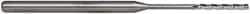 Accupro - 0.06", 1/2" LOC, 1/8" Shank Diam, 2-1/2" OAL, 3 Flute, Solid Carbide Square End Mill - Single End, Uncoated, Spiral Flute, 30° Helix, Centercutting, Series Miniature - Exact Tool & Supply
