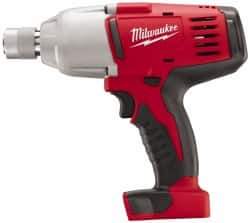Milwaukee Tool - 7/16" Drive 18 Volt Pistol Grip Cordless Impact Wrench & Ratchet - 0 to 1,900 RPM, 0 to 2,200 BPM, 350 Ft/Lb Torque, Lithium-Ion Batteries Not Included - Exact Tool & Supply